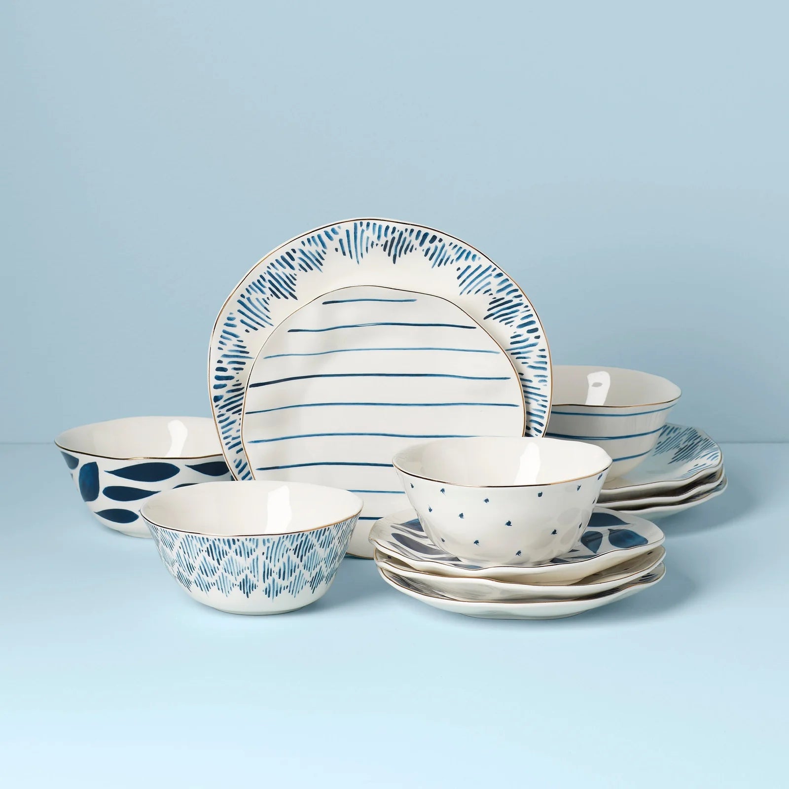 Blue Bay 12pc Dinnerware Set